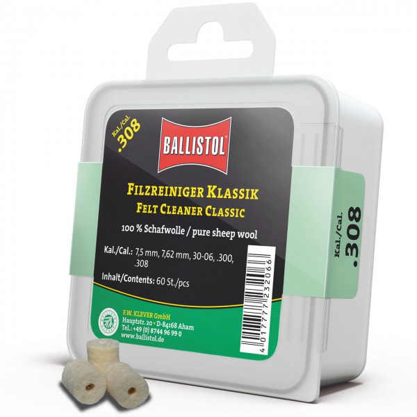 Ballistol Tapones Limpieza Fieltro Cal. .308