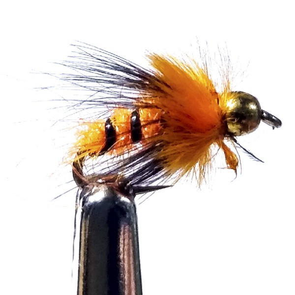 MOSCA FLYING CIRCUS CADDIS ORANGE HEAD (V31)