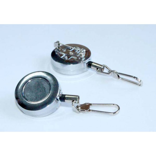Pin Retactil, piola acero