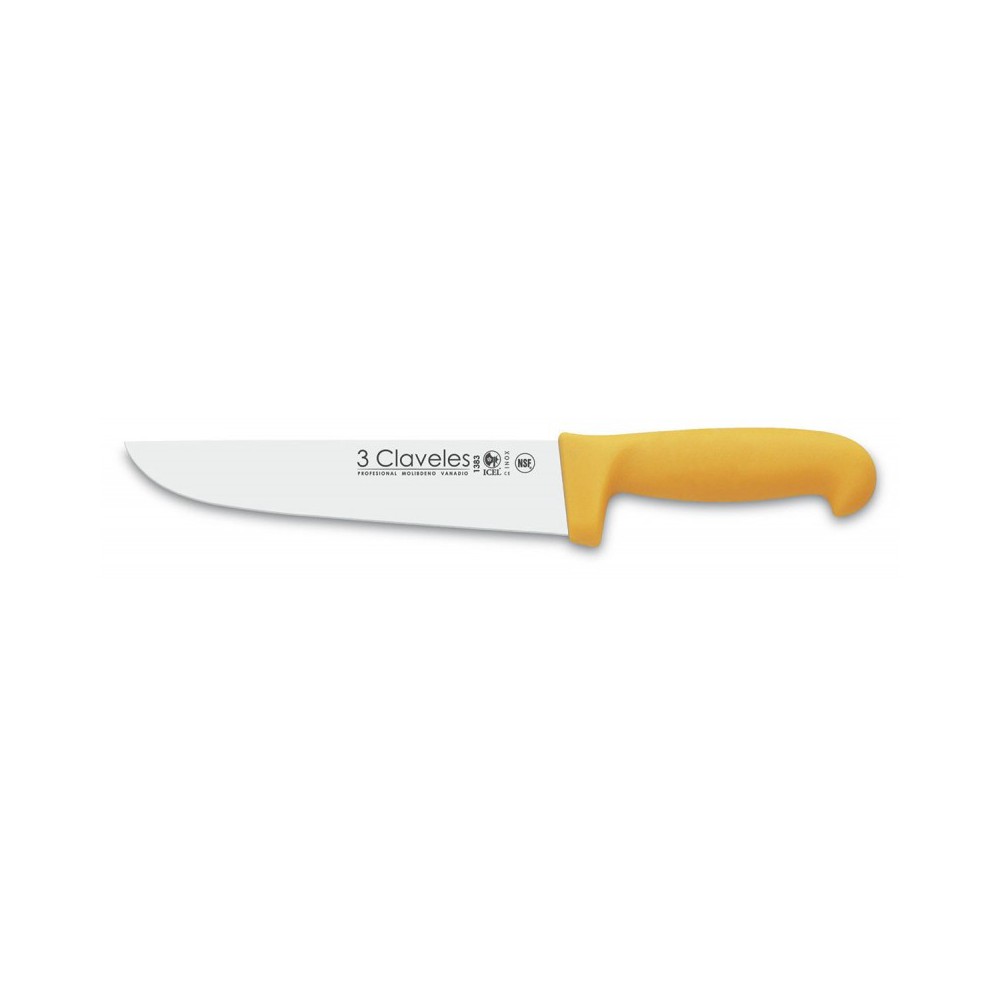 3 claveles  cuchillo carnicero 18 cm