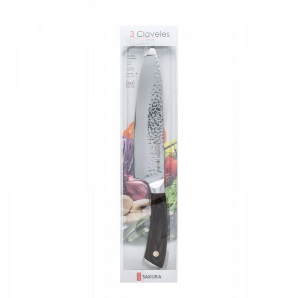 3 Claveles Cuchillo Cocinero Sakura 20cm