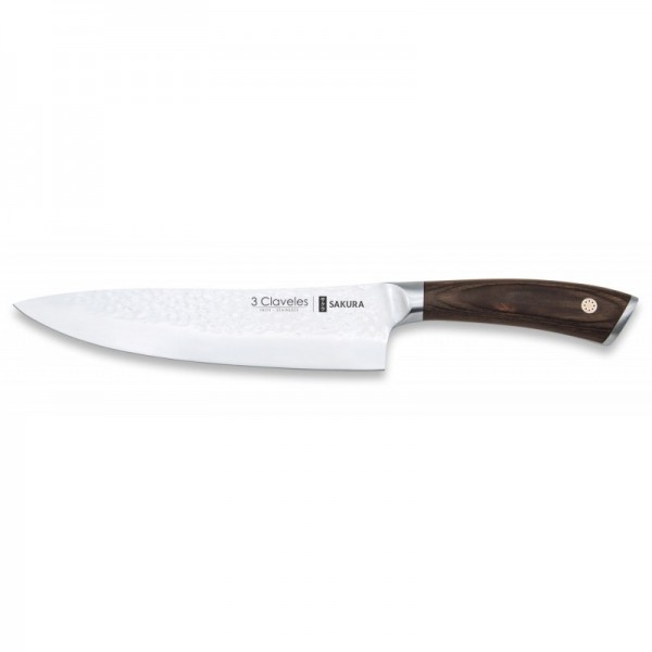 3 Claveles Cuchillo Cocinero Sakura 20cm