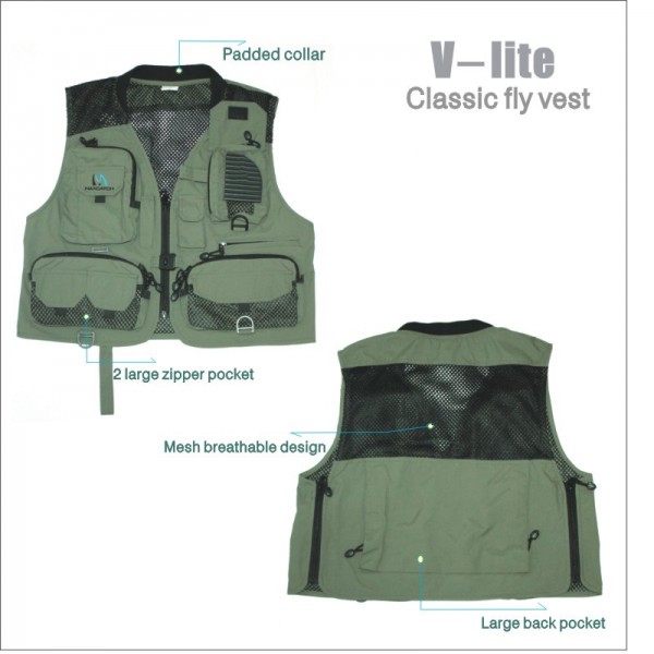 Chaleco de Pesca clásico V-Lite