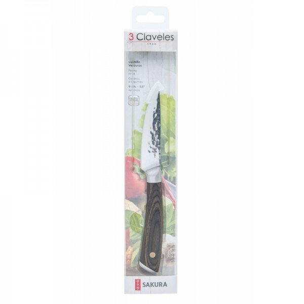 3 Claveles Cuchillo Sakura Verduras 9cm