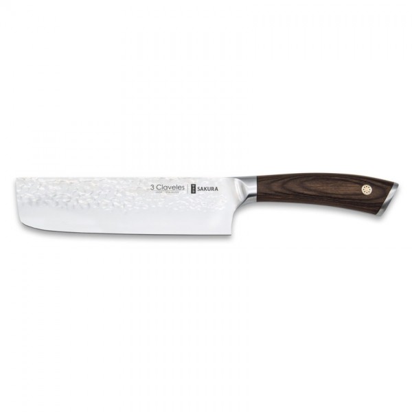 3 Claveles Cuchillo Usuba Sakura 17 cm