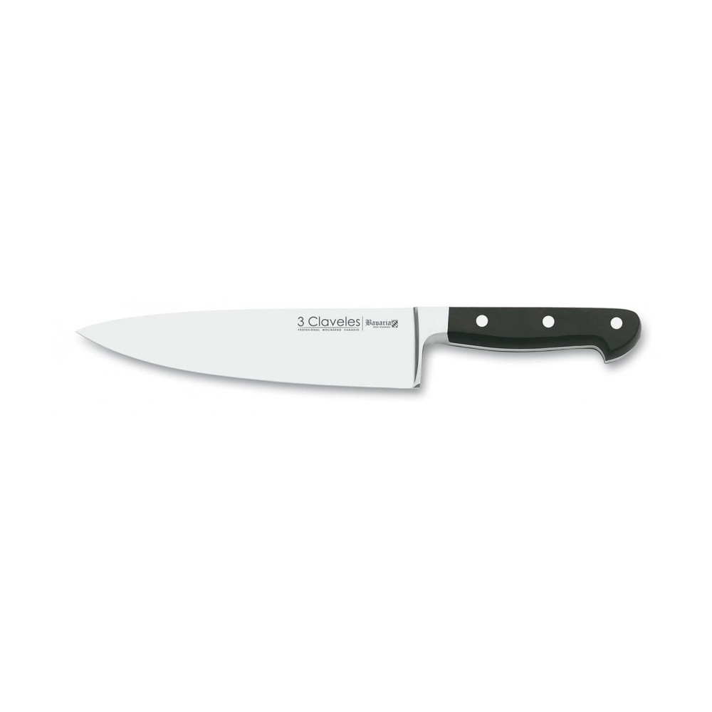 3 Claveles Cuchillo Cocinero Bavaria 25 cms.