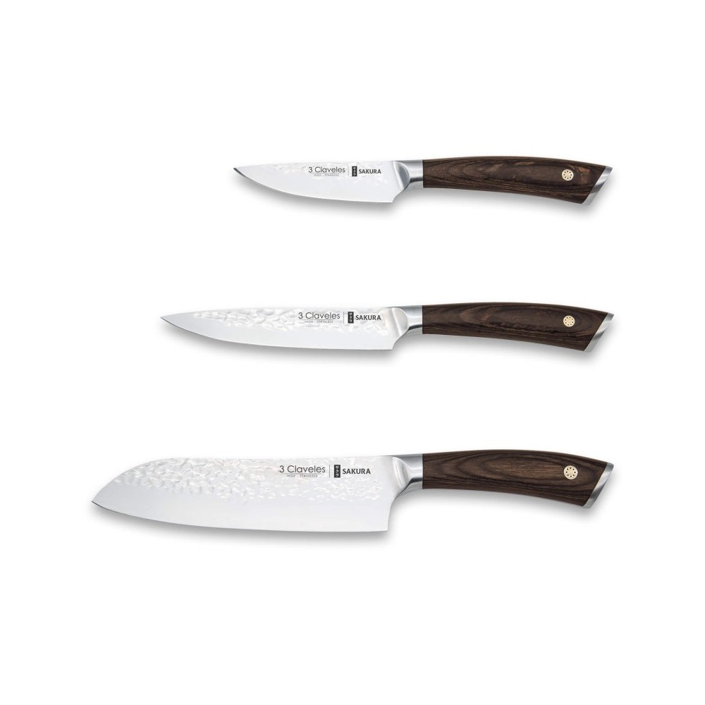 3 Claveles Set Cuchillos Sakura.
