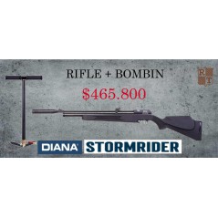 Diana Rifle PCP Stormrider Black cal. 4,5 mm + Bombin