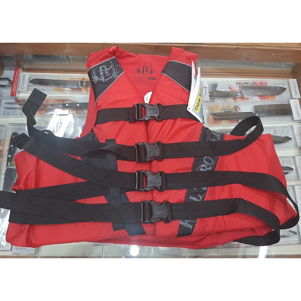 Salvavidas Adult Dual-Sized Nylon Red