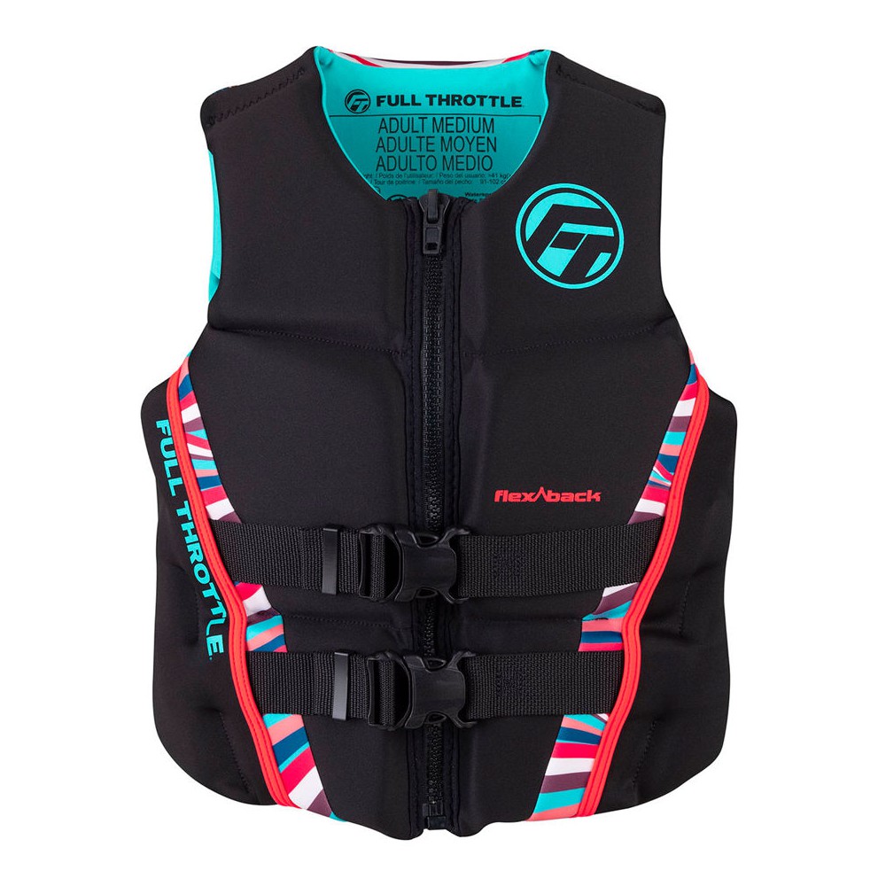 Salvavidas Full Throttle WOMEN'S RAPID-DRY FLEX-BACK PINK