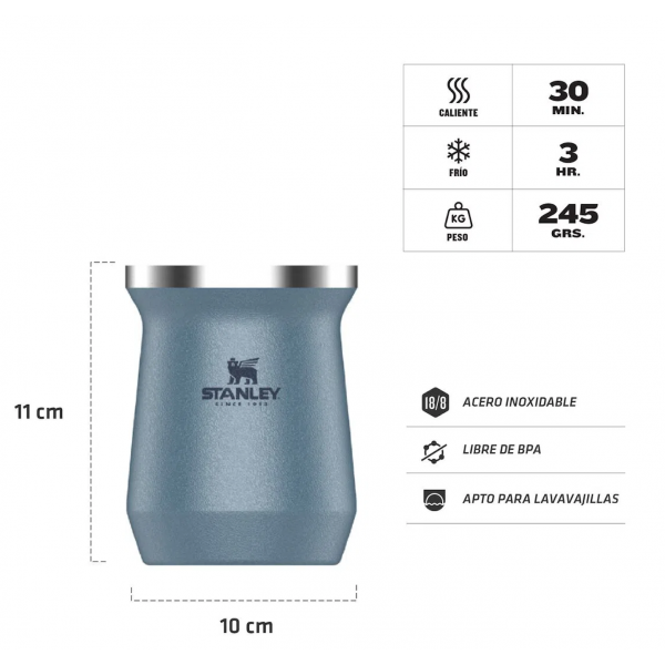STANLEY MATE AZUL METALICO 236 ml