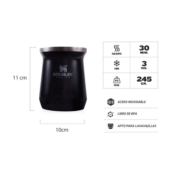 STANLEY MATE NEGRO METALICO 236 ml