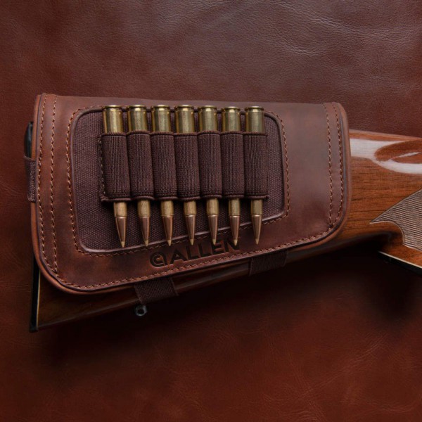 Allen Leather Buttstock Cartridge Carrier