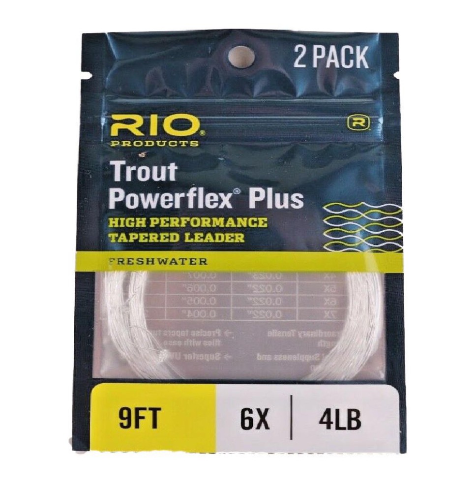 RIO Powerflex Plus Trout 9 ft 2pack 6x